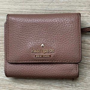 Kate Spade brown leather wallet (small)